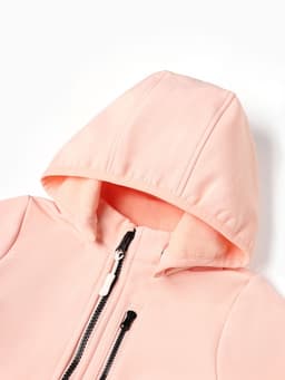 Комбинезон для девочки MINAKU: Softshell на флисе, непромокаемый, персиковый, рост 128 см