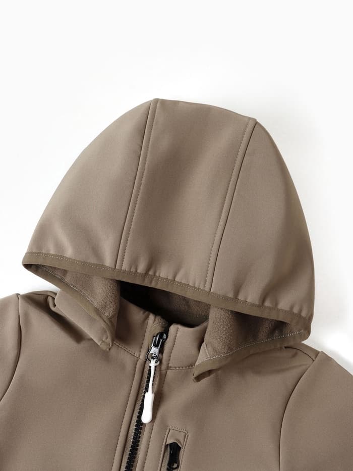 Комбинезон для девочки MINAKU: Softshell на флисе, непромокаемый, цвет хаки, рост 110 см