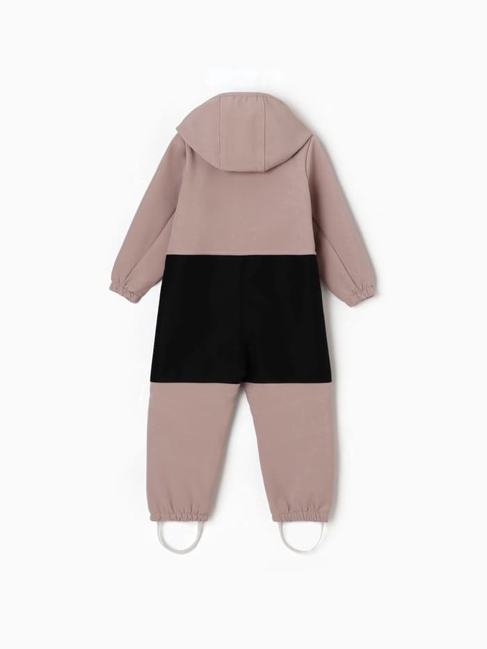 Комбинезон для девочки MINAKU: Softshell на флисе, непромокаемый, розовый, рост 104 см