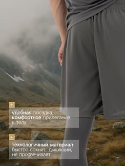 Шорты мужские Resport, размер XL (52), серые