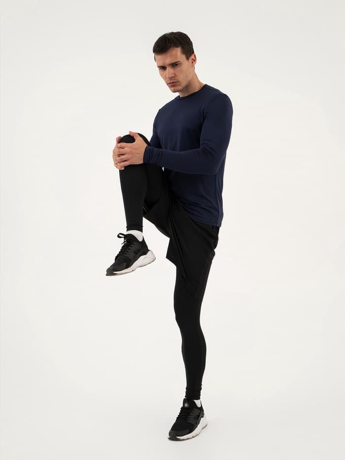 Тайтсы мужские Resport, размер 50, чёрные