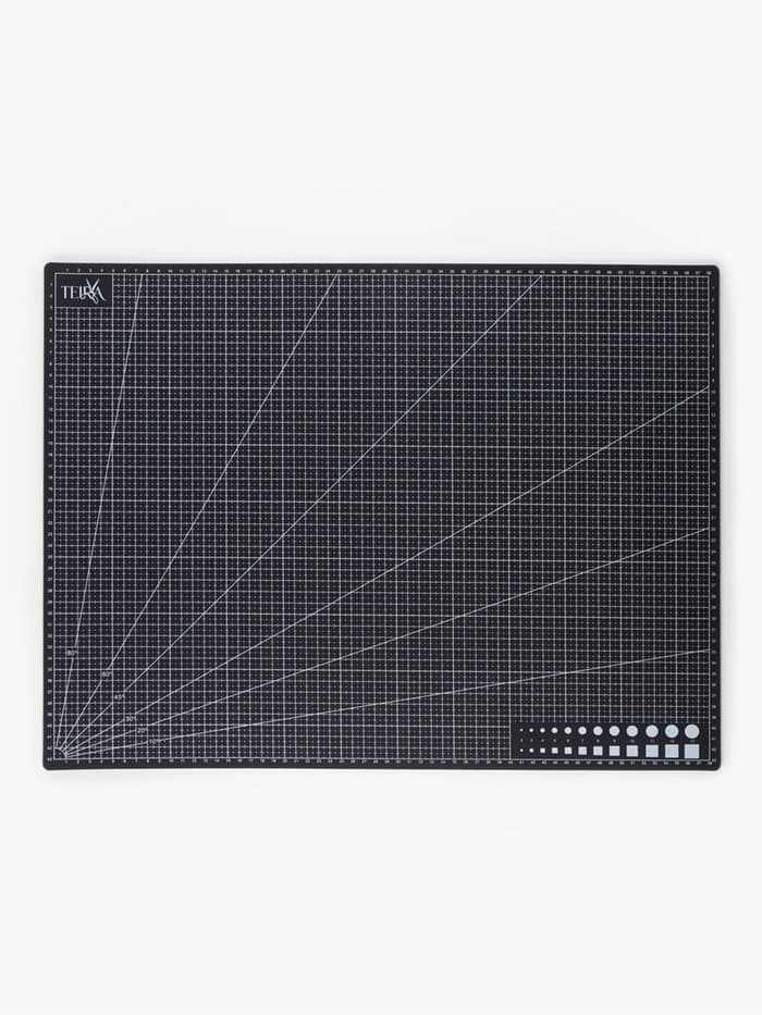 Мат для резки TEIRA, пятислойный, 60×45 см, А2, чёрный
