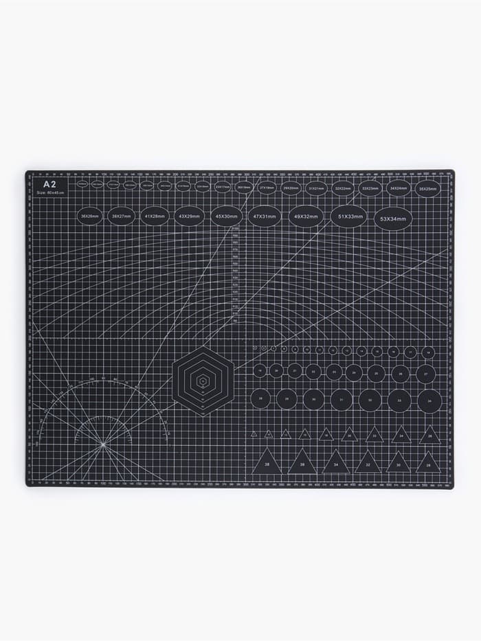 Мат для резки TEIRA, пятислойный, 60×45 см, А2, чёрный