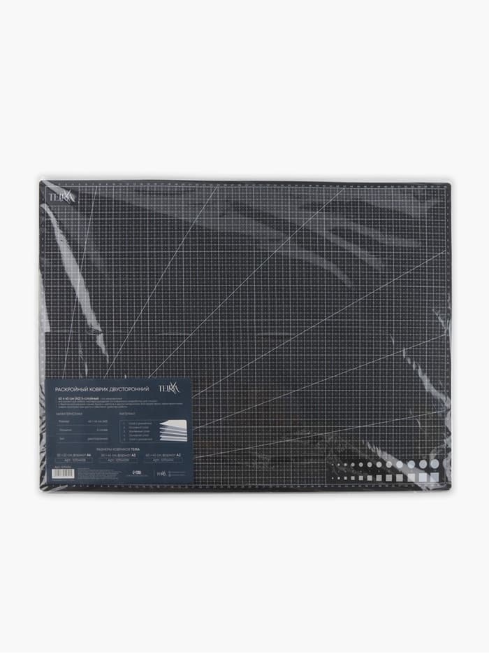 Мат для резки TEIRA, пятислойный, 60×45 см, А2, чёрный