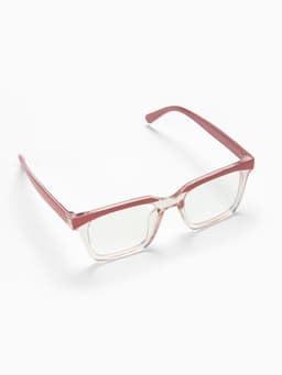 Очки для компьютера женские, имиджевые, ширина 13.8 см, дужка 13.8 см, линза 6.3×4.6 см, розовые