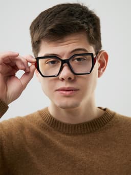 Очки для компьютера, имиджевые, ширина 14.3 см, дужка 14.5 см, линза 6.4×5.1 см