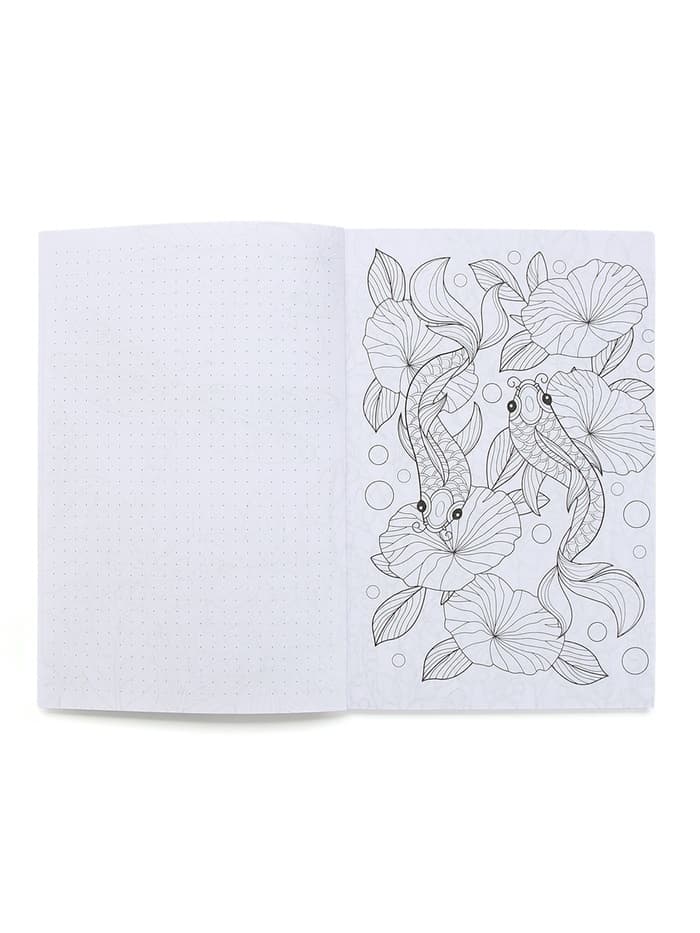 Ежедневник-Смэшбук раскраска антистресс А5, 80 листов «Счастье. 8 марта»