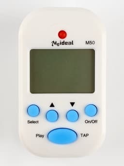 Метроном для настройки музыкальных инструментов, универсальный, с аккумулятором, белый