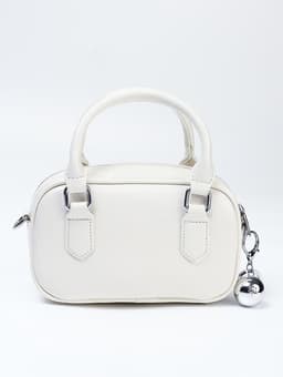 Сумка женская саквояж на молнии, 20×9×12 см, белая