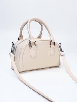 Сумка женская саквояж на молнии, 22×7×14 см, белая