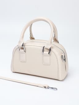 Сумка женская саквояж на молнии, 22×7×14 см, белая