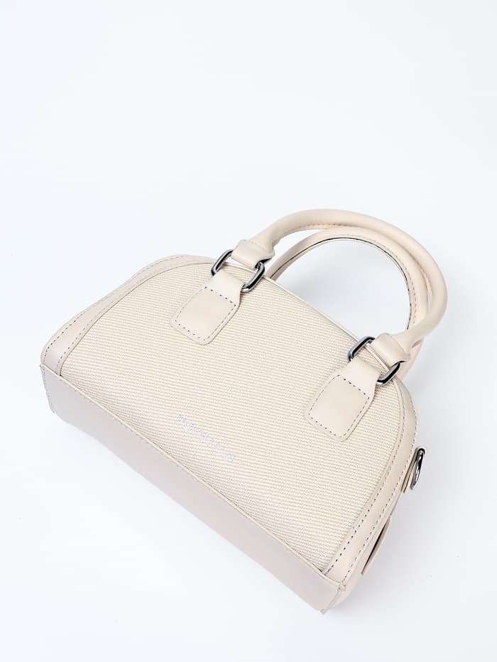 Сумка женская саквояж на молнии, 22×7×14 см, белая