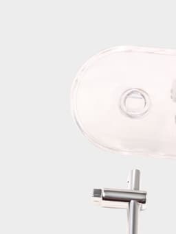 Держатель для швабр настенный самоклеящийся, прозрачная основа, 16×6×6 см