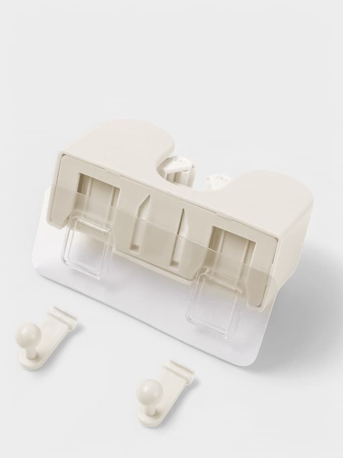 Держатель для швабр настенный самоклеящийся, 11.8×6.3×4.5 см