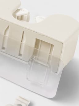 Держатель для швабр настенный самоклеящийся, 11.8×6.3×4.5 см