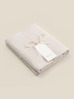 Простыня на резинке евро SL Home, 200×200+30 см, перкаль, молочная