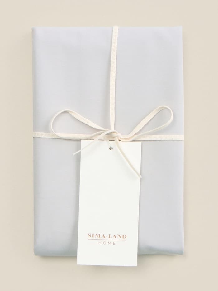 Наволочка SL Home Percale 300ТС, 70×70+3 см, перкаль, хлопок 100%, серая