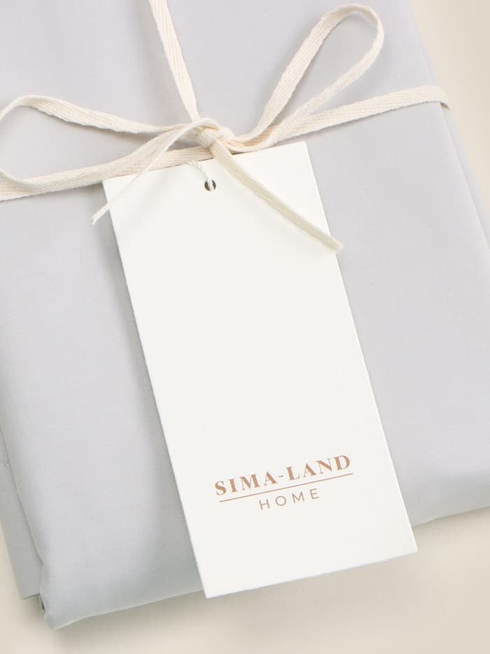 Наволочка SL Home Percale 300ТС, 70×70+3 см, перкаль, хлопок 100%, серая