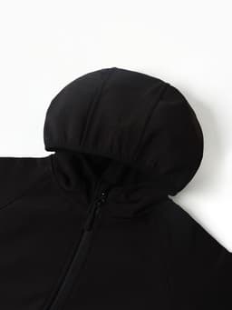 Ветровка демисезонная для мальчиков MINAKU из Softshell на флисе, непромокаемая, чёрная, рост 92 см