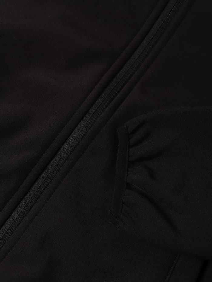 Ветровка демисезонная для мальчиков MINAKU из Softshell на флисе, непромокаемая, чёрная, рост 92 см