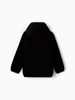 Ветровка демисезонная для мальчиков MINAKU из Softshell на флисе, непромокаемая, чёрная, рост 92 см