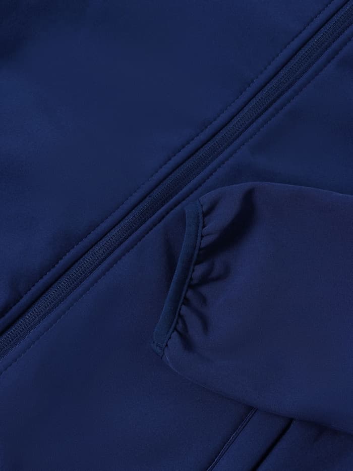 Ветровка демисезонная для мальчиков MINAKU из Softshell на флисе, непромокаемая, тёмно-синяя, рост 104 см