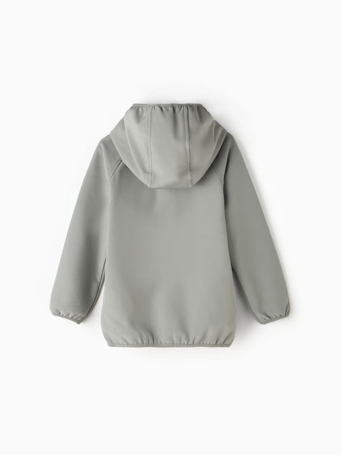 Ветровка демисезонная для мальчиков MINAKU из Softshell на флисе, непромокаемая, серая, рост 98 см