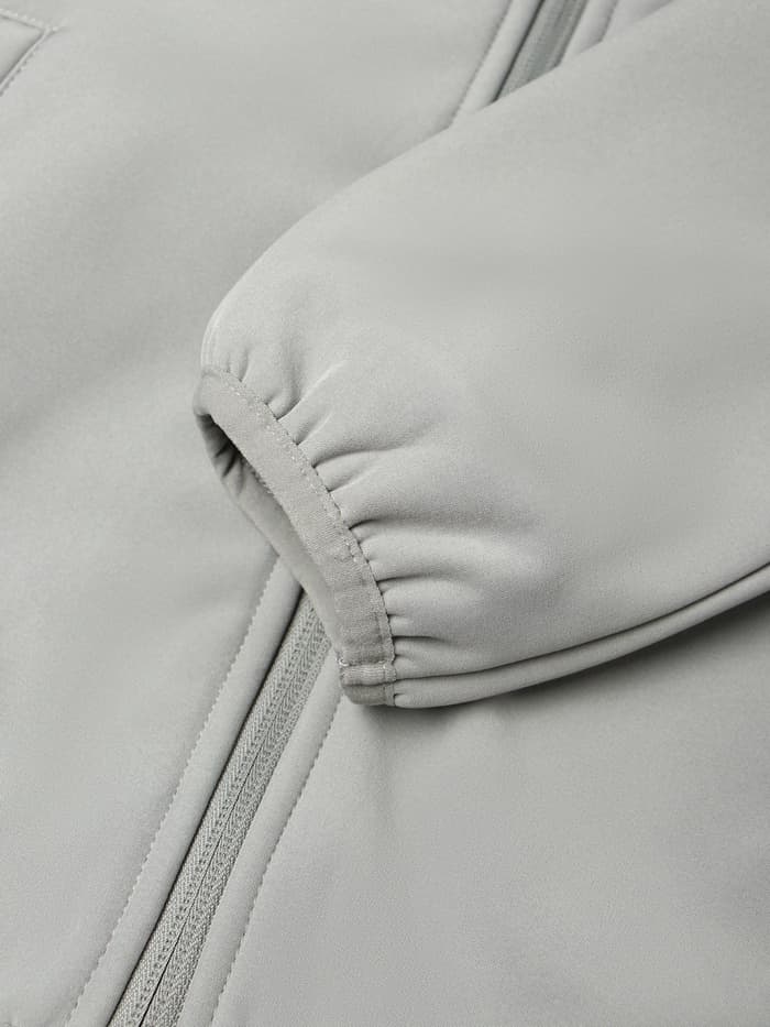 Ветровка демисезонная для мальчиков MINAKU из Softshell на флисе, непромокаемая, серая, рост 116 см