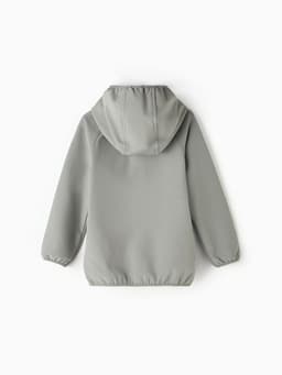 Ветровка демисезонная для мальчиков MINAKU из Softshell на флисе, непромокаемая, серая, рост 116 см
