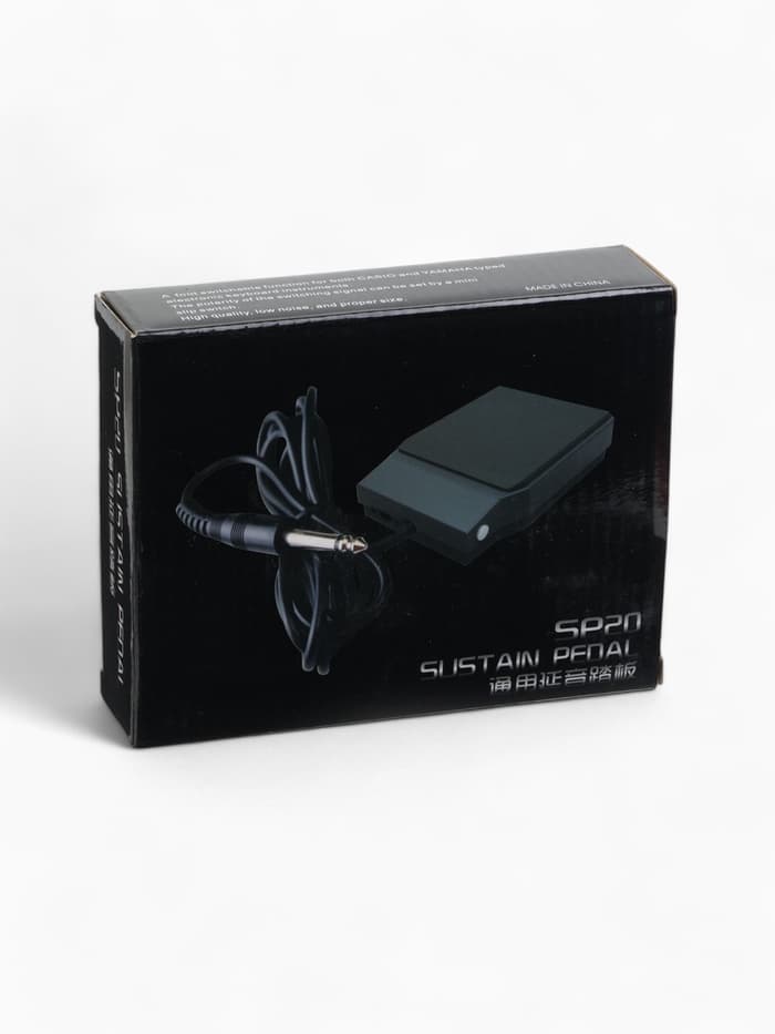 Педаль сустейна Music Life SP20 для цифрового пианино, черная, 10×7.5 см