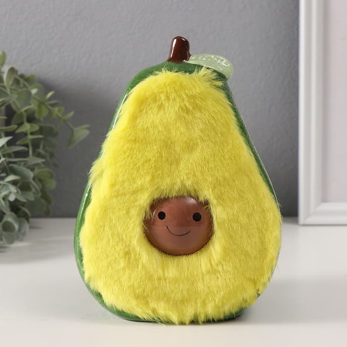 Копилка для денег «Пушистое авокадо», керамика, 9.2×12.5×16.7 см