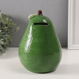 Копилка для денег «Пушистое авокадо», керамика, 9.2×12.5×16.7 см