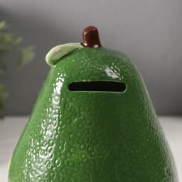 Копилка для денег «Пушистое авокадо», керамика, 9.2×12.5×16.7 см