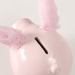 Копилка для денег «Свинка с пушистыми ушками», керамика, 14.5×11.3×11.5 см