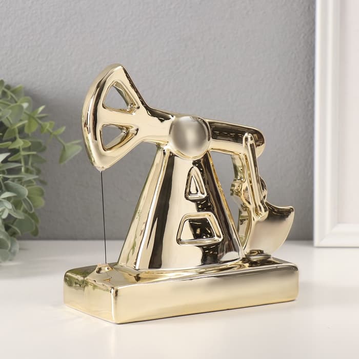 Копилка для денег «Нефтяная вышка», керамика, 8×17×16.9 см