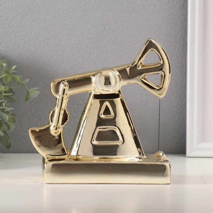 Копилка для денег «Нефтяная вышка», керамика, 8×17×16.9 см