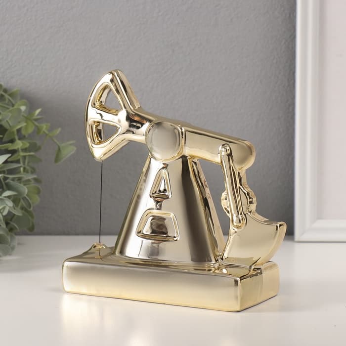 Копилка для денег «Нефтяная вышка», керамика, 8×17×16.9 см