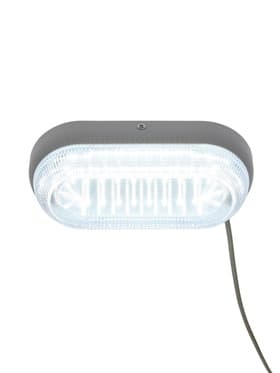 Светильник светодиодный герметичный, 18 Вт, IP54, 6500К, 220 В, овал, белый