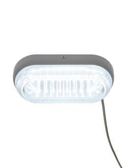 Светильник светодиодный герметичный, 18 Вт, IP54, 6500К, 220 В, овал, белый