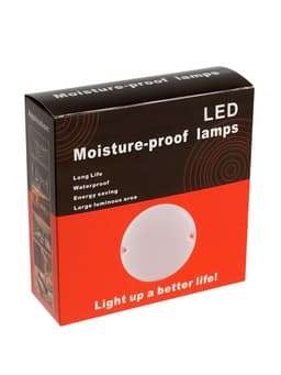 Светильник светодиодный герметичный, 18 Вт, IP54, 4000К, 220 В, круг, белый