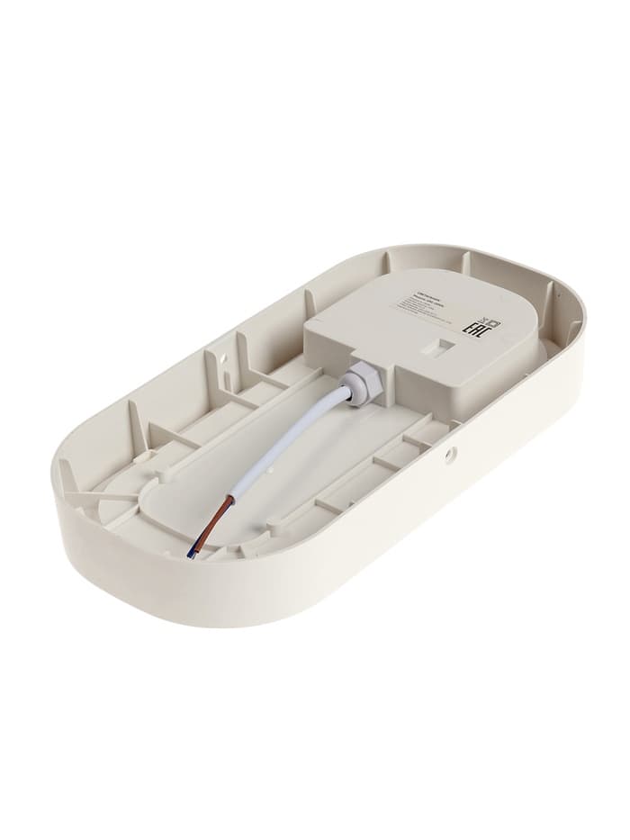 Светильник светодиодный герметичный, 24 Вт, IP54, 4000К, 220 В, овал, белый