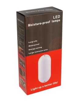 Светильник светодиодный герметичный, 24 Вт, IP54, 4000К, 220 В, овал, белый