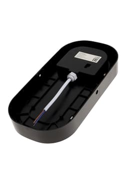 Светильник светодиодный герметичный, 24 Вт, IP54, 4000К, 220 В, овал, черный