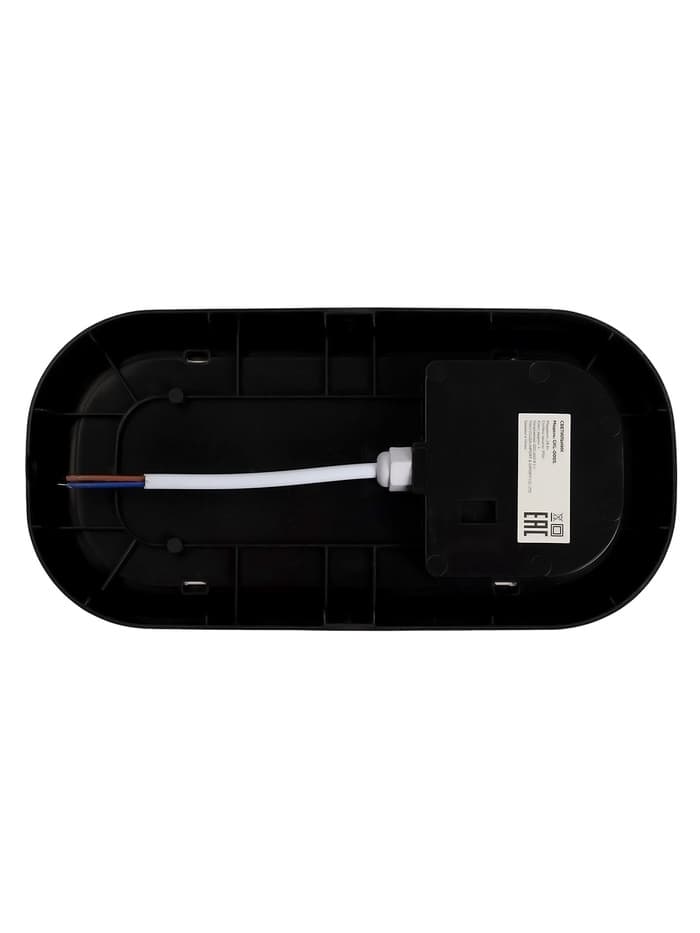 Светильник светодиодный герметичный, 24 Вт, IP54, 4000К, 220 В, овал, черный