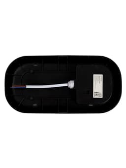 Светильник светодиодный герметичный, 24 Вт, IP54, 4000К, 220 В, овал, черный