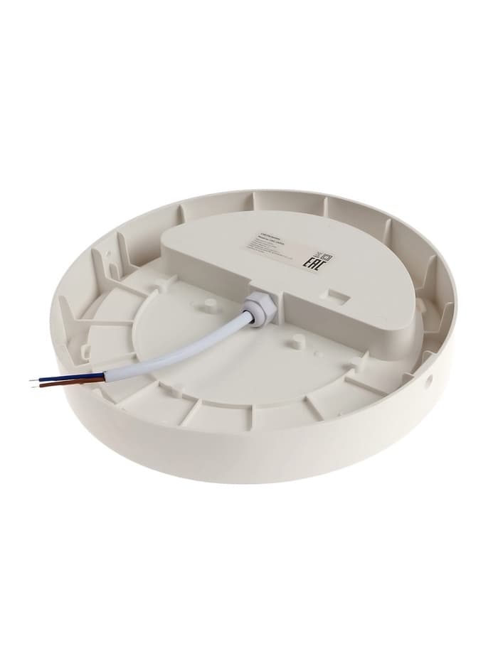 Светильник светодиодный герметичный, 24 Вт, IP54, 4000К, 220 В, круг, белый