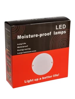 Светильник светодиодный герметичный, 24 Вт, IP54, 4000К, 220 В, круг, белый