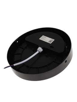 Светильник светодиодный герметичный, 24 Вт, IP54, 4000К, 220 В, круг, черный