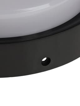 Светильник светодиодный герметичный, 24 Вт, IP54, 4000К, 220 В, круг, черный