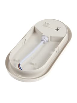 Светильник светодиодный герметичный, с датчиком движения, 15 Вт, IP54, 4000K, 220 В, овал